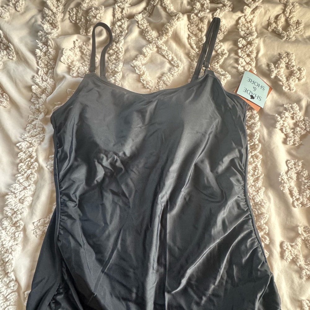 Shade & Shore Black Women's Tankini Top